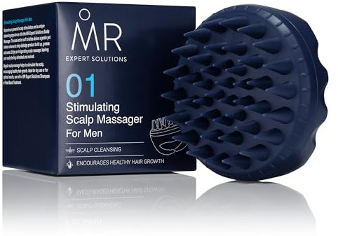 MR Expert Solution Hair Scalp Massager - Soft Silicone Bristles for Scalp Stimulation, Hair Growth Support - Gentle, Waterproof, and Ergonomic Design for All Hair Types