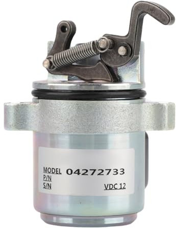 GAOSHA Válvulas solenoides de cierre de combustibles de 12 V, solenoide de corte de combustibles de alta eficiencia 04272733 de repuesto para instalación sencilla para coche