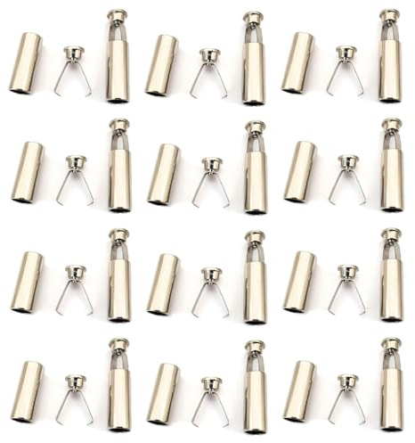 TMTGTS Kordelenden Metall 20 Stück Kordel für Hoodie Seil 20 * 7mm Verschlusskappen Kordelenden Schnürsenkel Endkappen Vielseitig Schnur Schnalle Für DIY Reparaturen Schnürsenkel Ersetzen (Gold1#)