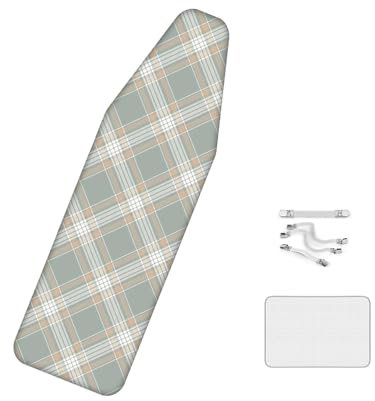 yazilan Copriasse da Stiro Grande - 61.8x22.8 Pollici, Design con Coulisse, Super Permeabile al Vapore, Copriasse da Stiro in Cotone, per Ferri da Stiro A Vapore