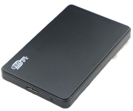 Disque dur externe, portable, 500 Go, format de poche, disque dur de sauvegarde de données externe, disque dur USB 3.0 (noir)