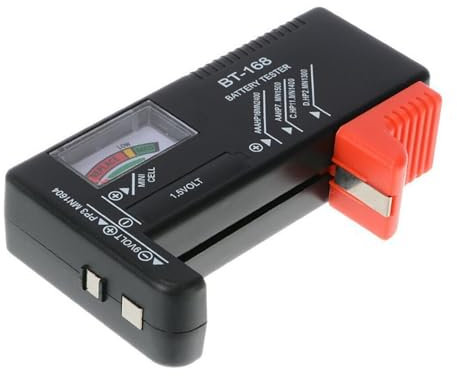 EUZUXU Tester Batteria Universale, Semplice Tester Universale per Batterie AA, AAA, C, D, 9V, 1.5V, Misuratore di Batteria Veloce