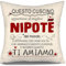 Miglior nipote Speriamo che ogni volta che abbracci questo cuscino ti ricordi quanto ti amiamo Fodere per cuscini per il nipote da parte dei nonni Zia Zio Regalo di compleanno Regalo di Natale