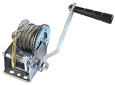 Sollevatore elettrico Verricello manuale manuale, barca pratica manuale facile da usare da 800 libbre for auto, lavori domestici, movimentazione merci, sollevamento officina di produzione