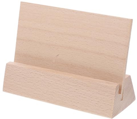 Veemoon Tischkalender Ständer Aus Holz Kartenhalter Für Schreibtischkalender Kompakter Holzsockel Für Postkartenanzeige Leicht Tragbar Feine Verarbeitung