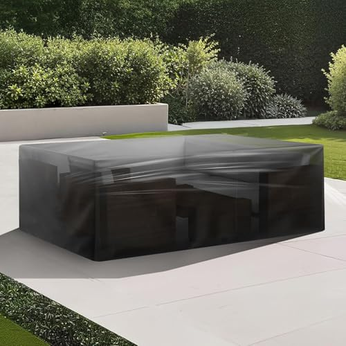 OOOXZO Abdeckung Gartenmöbel nach Maß 70x70x90cm/LxBxH Tisch Abdeckung Outdoor Winterfest Wasserdicht Lounge-Sitzgruppen, 600D Oxford Gewebe Abdeckhaube Gartentisch Rechteckig