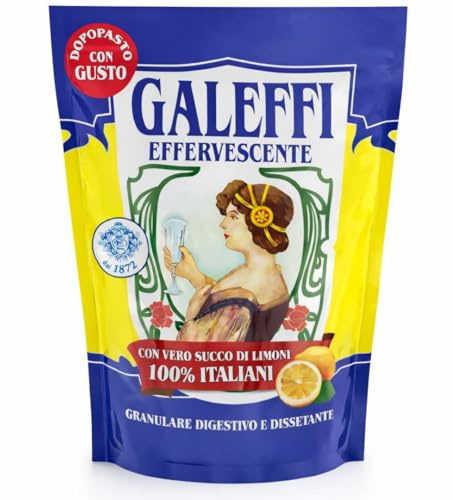 Effervescente al Limone 150 g – Granulare Digestivo e Dissetante Galeffi – Con Vero Succo di Limoni 100% Italiani