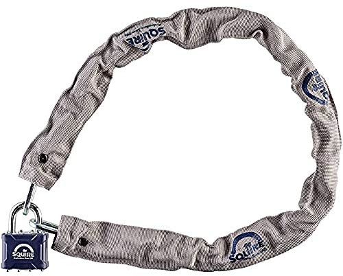 Squire 3536 Henry Steel Padlock and Chain Set,Black