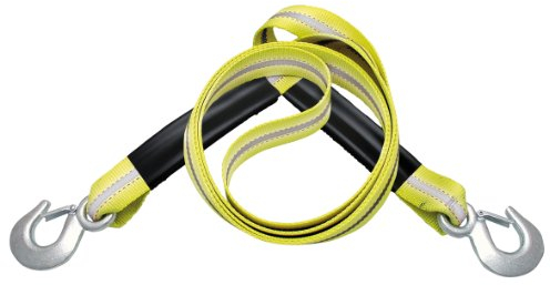 APA 26051 Abschleppseil Pkw Profi-SCHLEPP, bis 6000 kg, mit Reflektorstreifen, strapazierfähig, mit Sicherheitsfahne, 4 m