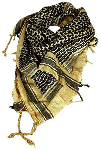 Mil-Tec Original Shemagh Halstuch 110 x 110 cm • 100% Baumwolle • Taktisches Palästinensertuch • Multifunktionstuch für Outdoor, Bushcraft & Freizeit