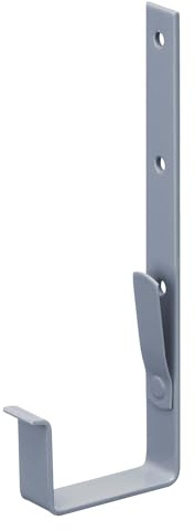 INEFA Dachrinnenhalter für Kastenrinne NW83 / 83mm Grau | Rinnenhalter aus verzinktem Stahl, Dachrinnenzuberhör , einfache Montage, Made in Germany