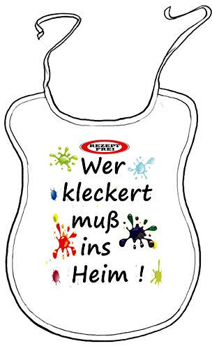 Scherz-Latz für Erwachsene Wer kleckert, muß ins Heim Baby-Lätzchen
