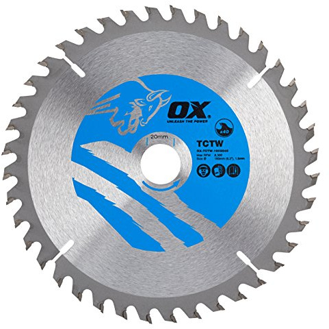 OX Wood Cutting Circular Saw Blade 160/20mm, 40 Teeth ATB