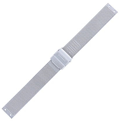 Skagen Uhrenarmband 14mm Edelstahl Silber Milanaise - 358SSSD