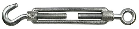 Corderie Italiane 002039457 Tenditori occhio/gancio zincati, M 10-20 pz