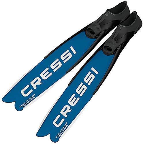 Cressi Gara Modular Impulse Lange Klinge, volle Fußtasche, blau, 12/13 | US Man 13/14 | EU 46/47