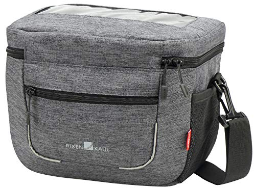 KLICKfix Unisex – Erwachsene Aventour Lenkertasche, Grau, One Size