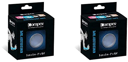 Compex Rouleau de Tape Kinésiologique Bande adhésive élastique Mixte