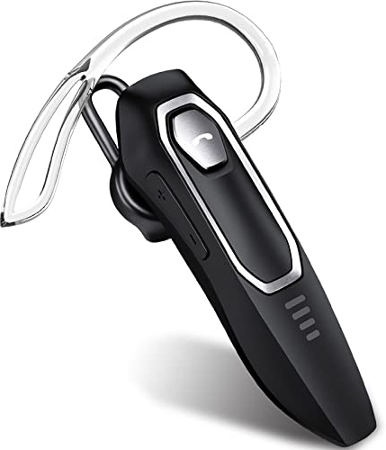 Micool Oreillette Bluetooth sans Fil V5.0 Anti Bruit, Casque Mains Libres 30H de Conversation et 400H de Veille, Oreillette sans Fil pour Camionneurs