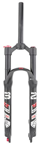LHHL Fahrrad Federgabel Für Mountainbike 26 27.5 29 Zoll Fahrradgabel Fette Gabeln Luft Scheibenbremse Dämpfungseinstellung 100mm Federweg QR Fahrrad Zubehör