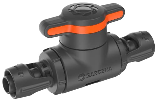Gardena Micro-Drip-System Regulier- und Absperrventil 13 mm (1/2 Zoll): Einfache Rohrabsperrung und stufenlose Regulierung des Wasserdurchflusses, Zubehör für Verlege- und Tropfrohre (13207-20)