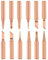 Treki 12PCS Pannes à Souder Cuivre Pur Pointe de Fer à Souder Sans Plomb 900M-T Outil de Soudage pour Station de Soudure Pour Radio Shack Yihua Hakko Atten Quick Aoyue