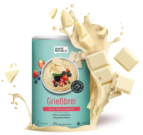 SHAPE REPUBLIC Grießbrei Schokolade (14 Portionen) - Proteinreich & nur 221kcal - schnell & einfach zubereitet