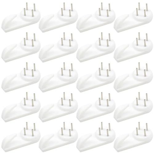 Ruidee 30 Pezzi Muro Gancio di Plastic Ganci 39mm Ganci per Appendi Quadri Appendiabiti Cornice Ganci da Parete Antitraccia Ganci per Chiodi Invisibili Ganci per Appendere Foto Specchi(SLG/39MM)