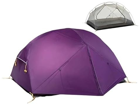 Campingtält, 6-personers tält for camping, familjetält, stora tält, pop up-tält, utomhustält, lätta pop up-tält(Color:20D Purple)