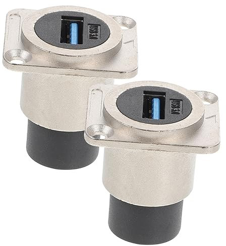 MOBUTOFU Adattatore Usb Bulkhead Connettore Dritto Per Montaggio Pannello Estensione Dati Accoppiatore Per Connessioni Affidabili