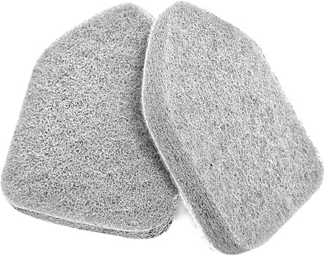 NEWE Shower Scrubber Refill Pads, Tub Tile Scrubber Replacement Head for Cleaning Bathroom Bathtub Sink Toilet (2pcs Scouring Pad)