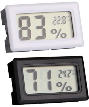 KITANDOVE 2stücke Hochpräziser Mini Elektronischer Temperatur Und Luftfeuchtigkeitsmesser Hygrometer Für Zuhause Tragbarer Indoor Thermometer Zufällige Farben