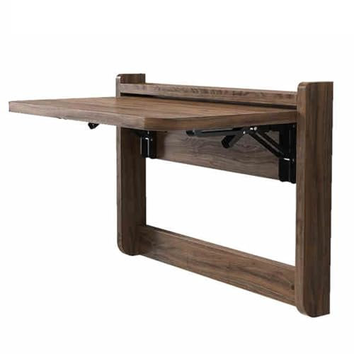LRHELPBNR Klappbarer Wandtisch, Schwimmender Schreibtisch Esstisch, Wand Montierter Klapptisch, Kleiner Wandtisch Für Küche, Balkon Outdoor(E 53.5X37CM/21X14.5IN)