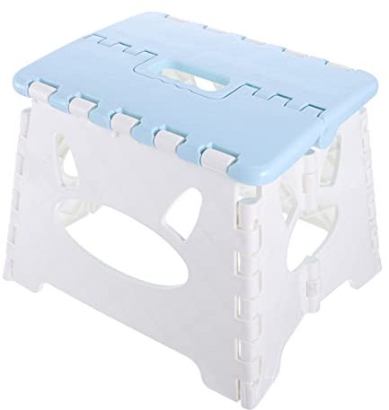 Cabilock Portable Folding Stool Plastic Camping Stool Fold up Chair for Garden Beach Picnic Easy to Store Carry