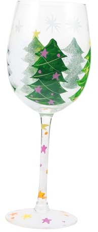 Cabilock Weihnachtspokal Mit Weihnachtsmotiven Cocktailglas Und Weinglas Für Partys Weihnachtsfeiern Und Familienfeste Aus Robustem Glasmaterial