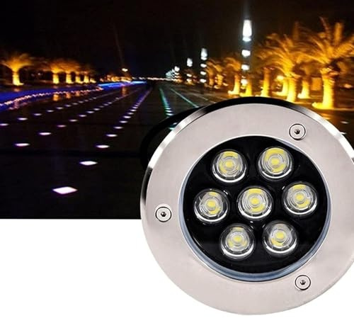 DUOAZJL Foco LED Subacuático Incrustado - Luces De Fuentes Subacuáticas, Iluminación Subacuática De Piscina De 12 V CC(Blue,15W(12v))