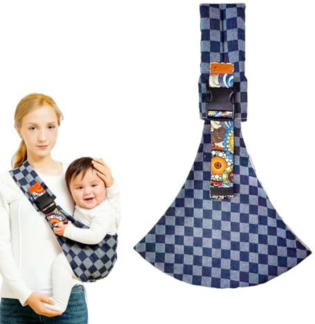 Marsupio porta-bebè portatile, spallacci regolabili per neonati, traspirante e regolabile, marsupio porta-bebè regolabile per bambini fino a 20 kg di peso