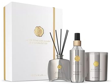 RITUALS Set de regalo Royal Tea Large – productos de lujo para el hogar de la Private Collection – Caja de regalo de aromaterapia con perfume para el hogar, una vela perfumada y varillas aromática