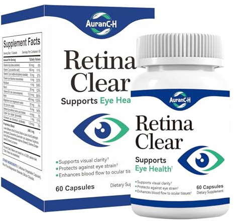 Retina Clear – Advanced Eye Health Supplement – 60 Capsules | Advanced Eye Health & Vision Support with Maca, Green Tea, Bitter Melon | Supports Visual Clarity & Eye Performance
