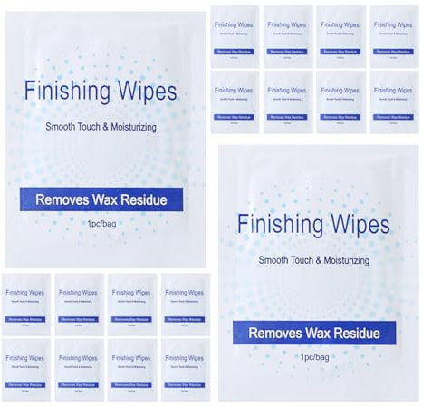 ULTECHNOVO Salviette Depilatorie per Donna 20 Pezzi, Salviette Detergenti per Residui di Cera e Olio Post-epilazione, Tamponi Pulizia Pelle Liscia Dopo Ceretta, Uso Corpo e Viso