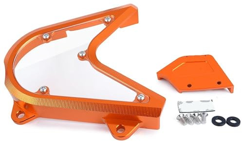 Kettenschützer Passend für K-TM Duke Adventure 790 ADV 2018 2019 2020 Motorrad-Kettenschutzabdeckung, vordere Kettenradschutzabdeckung Kettenführung Schutz(Orange)