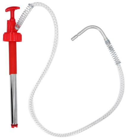 Bomba portátil manual para bidones de aceite, bomba de transferencia de manual para bidón de 20 L, bomba vertical de fluidos a prueba de fugas con manguera de 50