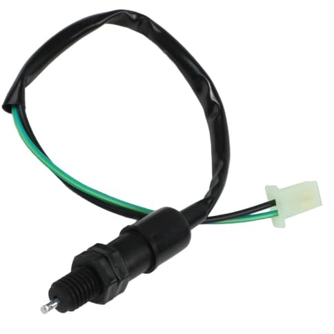 NEIQIUWING Interrupteur de feu de frein arrière de moto avec ressort et câble pour Honda pour ATV Interrupteur de rechange en plastique métal 6 cm ressort 30 cm câble