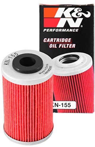 K&N Powersports Ölfilter - Kartusche 41x69mm kompatibel mit KTM, Husqvarna, Husaberg, Polaris, Beta (KN-155), Rot