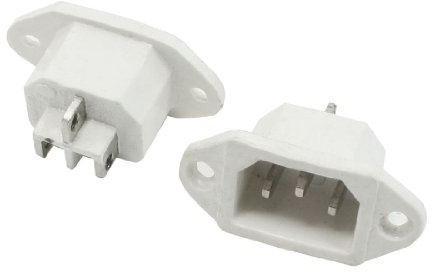 Aexit 2 pièces de la cuisinière IEC320 C14 entrée 3 bornes prise de courant alternatif 250V 10A EP552159N820978L