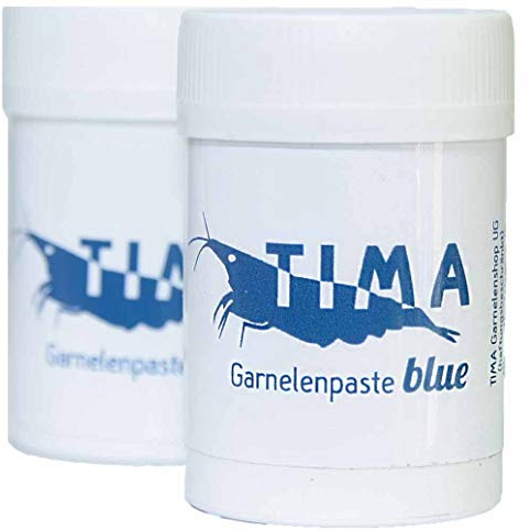 TIMA Garnelenshop® Garnelenfutter I Garnelenpaste I Futter für Garnelen I Blue-Serie I Förderung Additive I Mineral-Boost I Premium Nährstoffe I Made in Germany I gegen Mangelerscheinungen I 35g