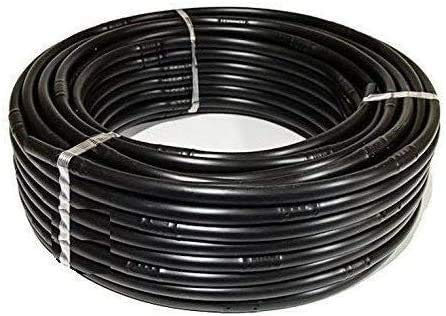 Suinga Tuyau d'arrosage goutte à goutte 16 mm 100m, Espacement de 50 cm entre les goutteurs, noir