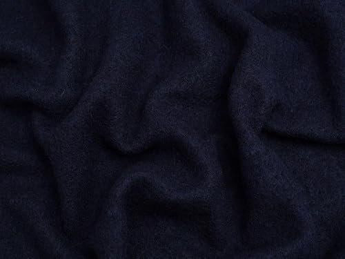 Wollstoff, Marineblau, Meterware