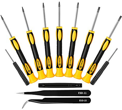 SOONAN 12 En 1 Tournevis Torx/Étoiles/Tx Magnétiques Professionnels De Précision, T3 T4 T5 T6 T8 T10 Screwdrivers Magnétiques Pour Téléphone Mobile Xbox PS4 Anneau Porte D’affiche Ordinateur