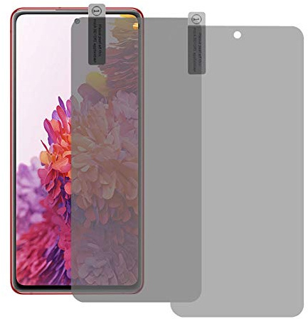 DasKAn 2 Stück Privatsphäre Gehärtetes Glas Displayschutzfolie Kompatibel mit Samsung Galaxy S20 FE, Anti Spy Blasenfrei Kratzfest Matt Full Screen 9H Härte Gehärtetes Glas Schutzfolie
